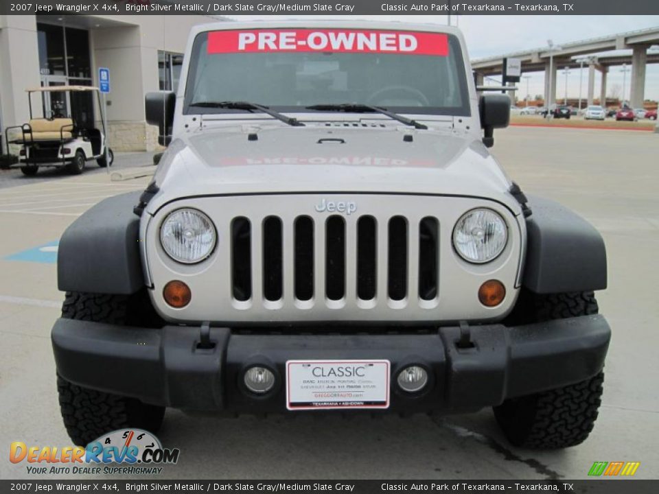 2007 Jeep Wrangler X 4x4 Bright Silver Metallic / Dark Slate Gray/Medium Slate Gray Photo #5