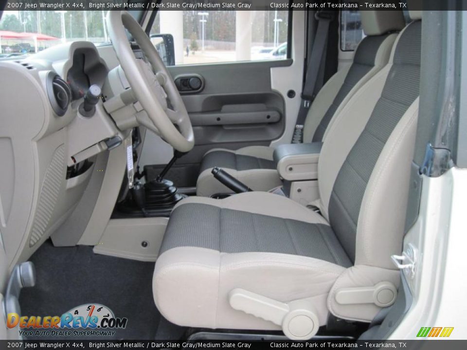 2007 Jeep Wrangler X 4x4 Bright Silver Metallic / Dark Slate Gray/Medium Slate Gray Photo #9
