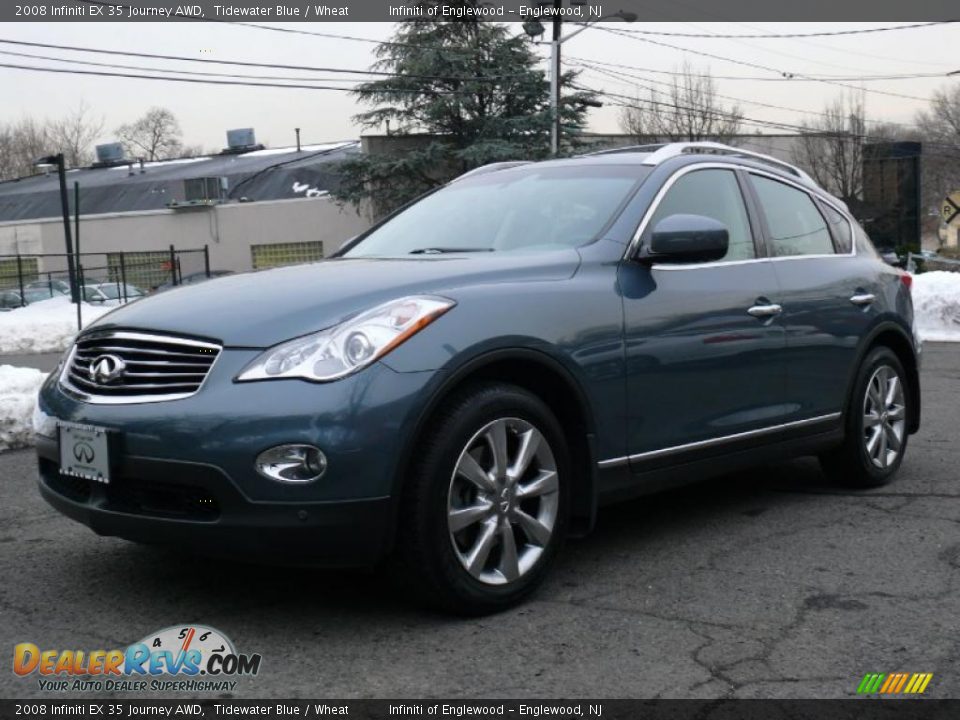 2008 Infiniti EX 35 Journey AWD Tidewater Blue / Wheat Photo #1