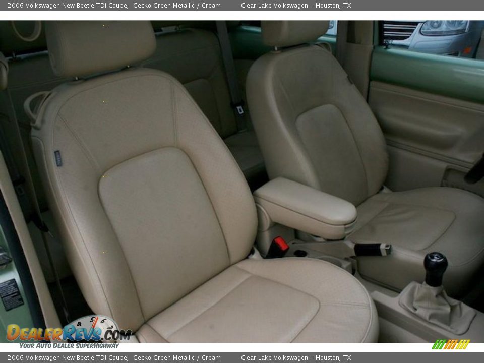 2006 Volkswagen New Beetle TDI Coupe Gecko Green Metallic / Cream Photo #26
