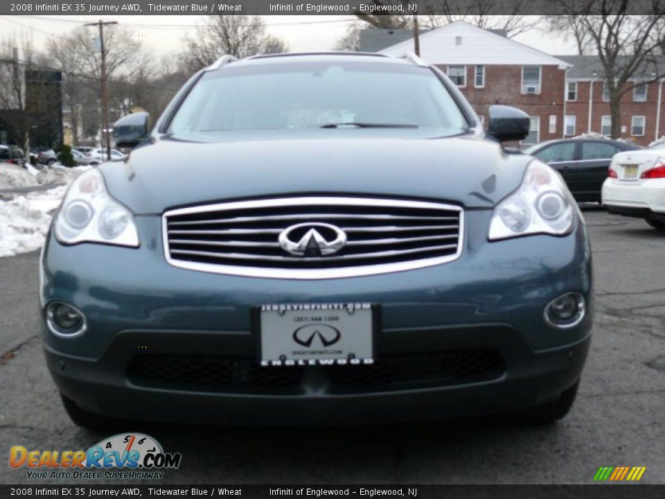2008 Infiniti EX 35 Journey AWD Tidewater Blue / Wheat Photo #2