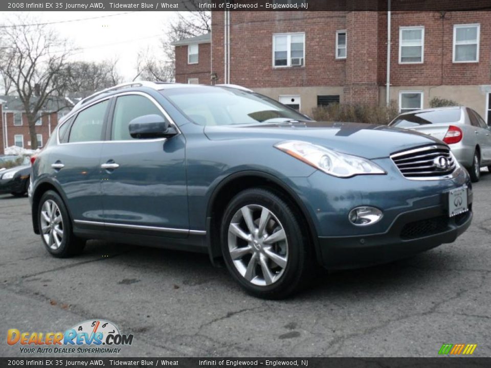 2008 Infiniti EX 35 Journey AWD Tidewater Blue / Wheat Photo #3