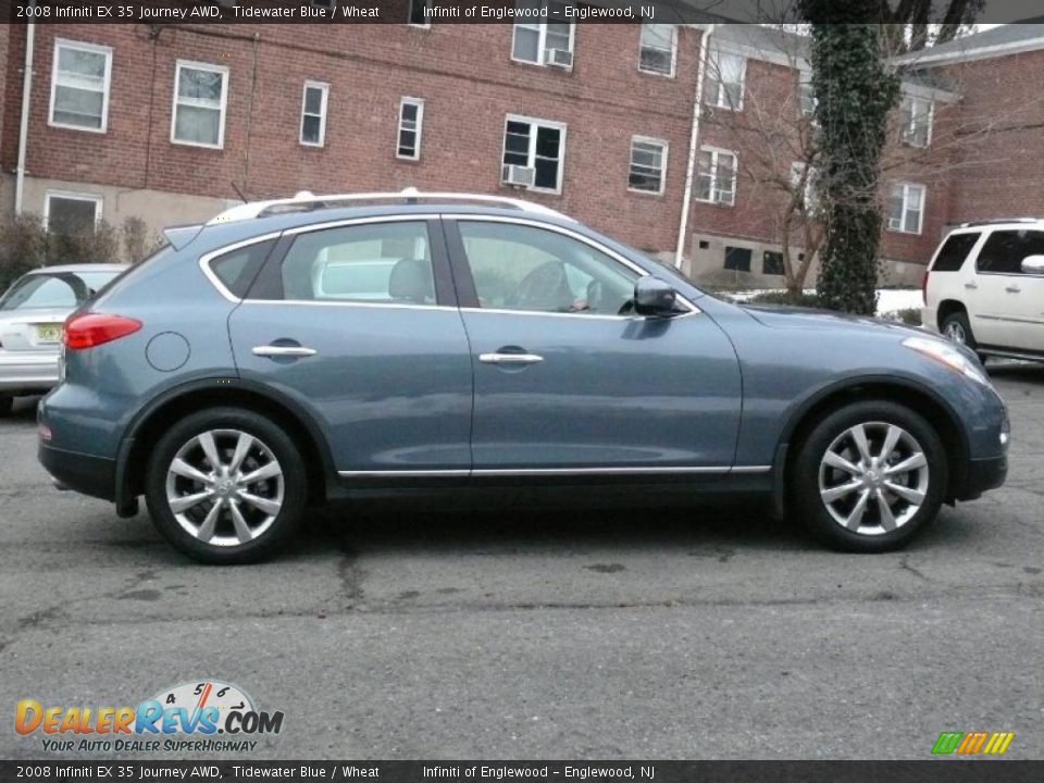 2008 Infiniti EX 35 Journey AWD Tidewater Blue / Wheat Photo #4