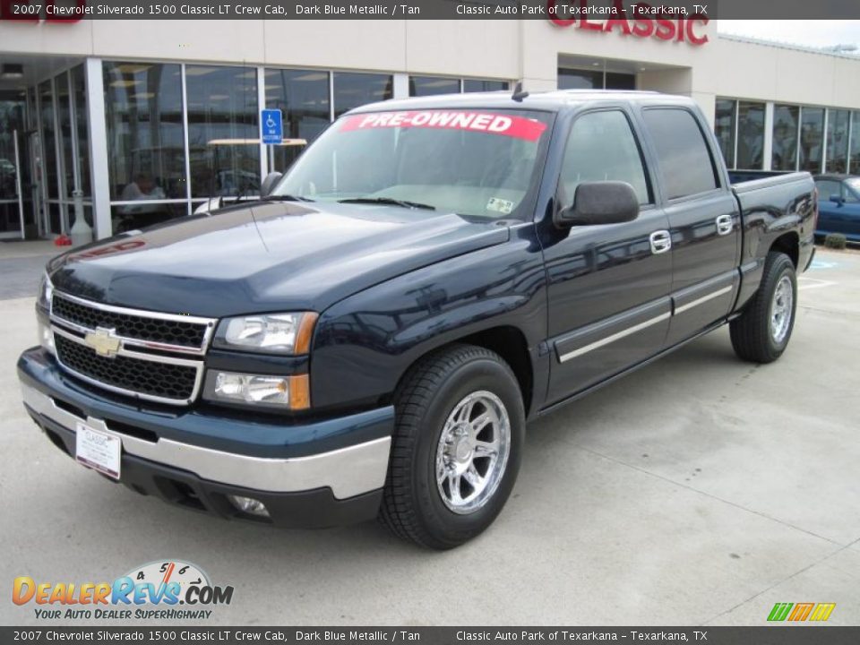 2007 Chevrolet Silverado 1500 Classic LT Crew Cab Dark Blue Metallic / Tan Photo #1