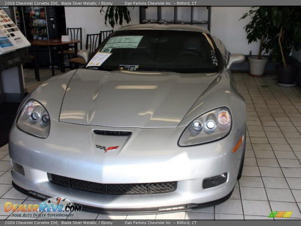 2009 Chevrolet Corvette Z06 Blade Silver Metallic / Ebony Photo #2