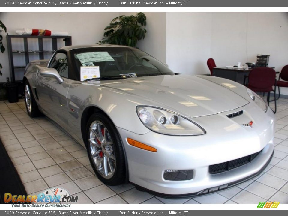 2009 Chevrolet Corvette Z06 Blade Silver Metallic / Ebony Photo #3