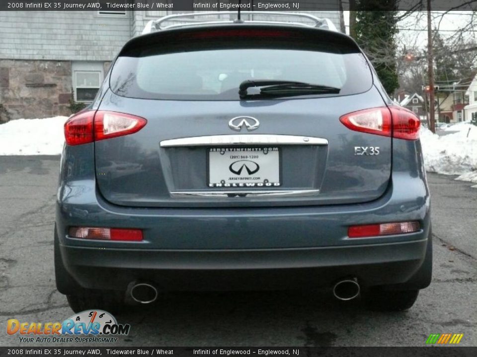 2008 Infiniti EX 35 Journey AWD Tidewater Blue / Wheat Photo #6