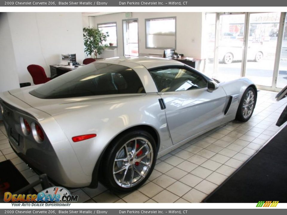 2009 Chevrolet Corvette Z06 Blade Silver Metallic / Ebony Photo #4