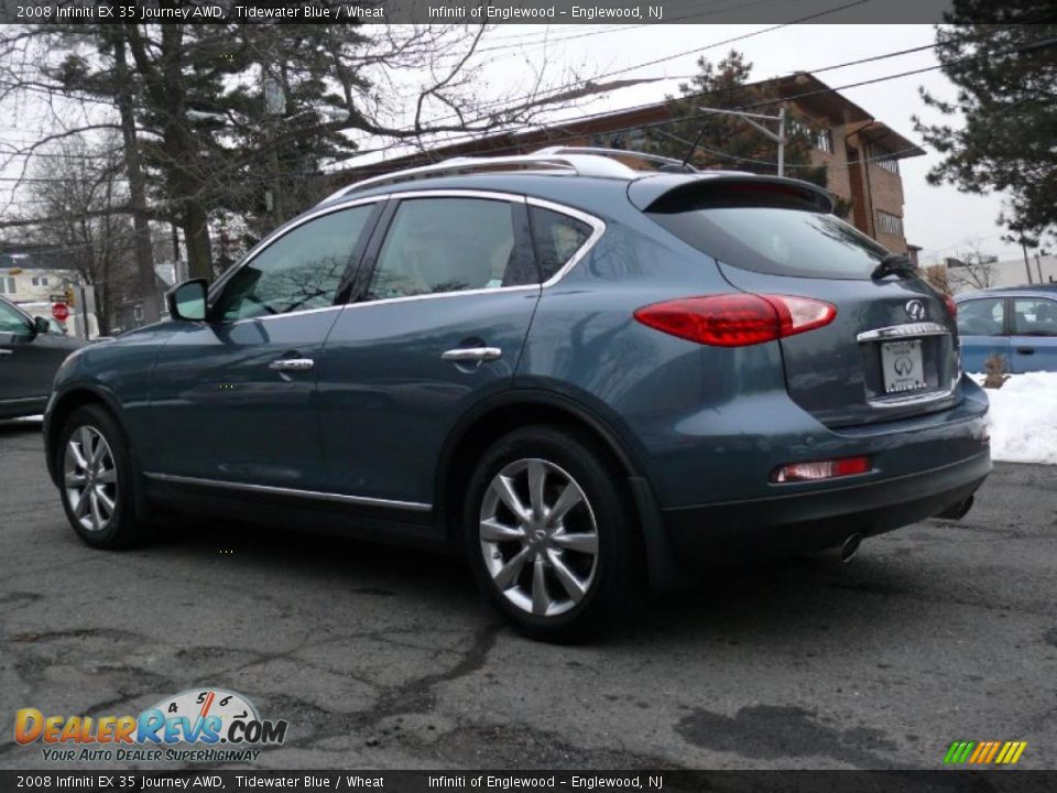 2008 Infiniti EX 35 Journey AWD Tidewater Blue / Wheat Photo #7