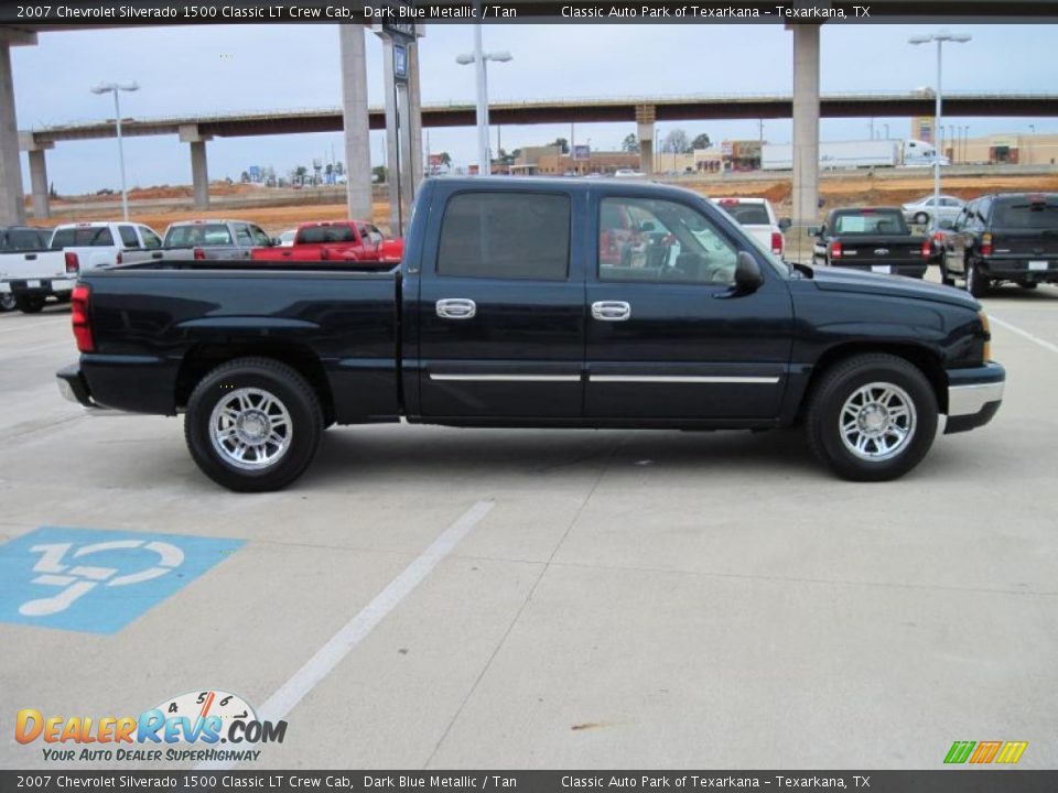 2007 Chevrolet Silverado 1500 Classic LT Crew Cab Dark Blue Metallic / Tan Photo #4