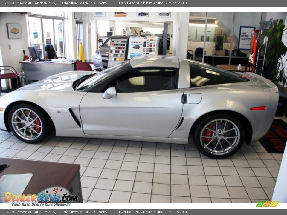 2009 Chevrolet Corvette Z06 Blade Silver Metallic / Ebony Photo #6