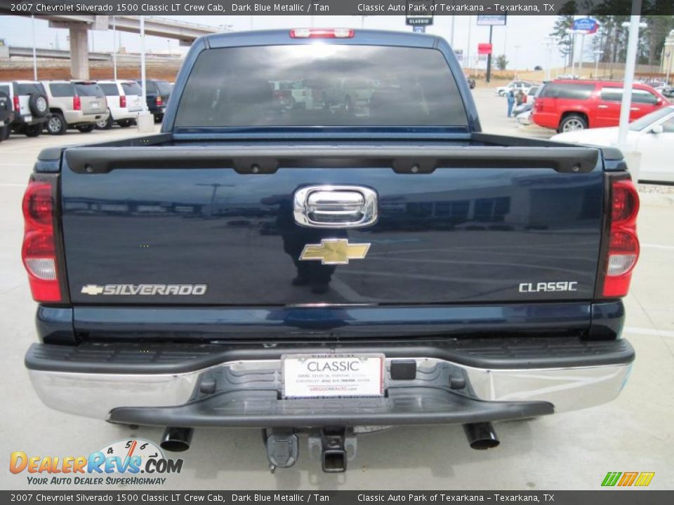 2007 Chevrolet Silverado 1500 Classic LT Crew Cab Dark Blue Metallic / Tan Photo #6