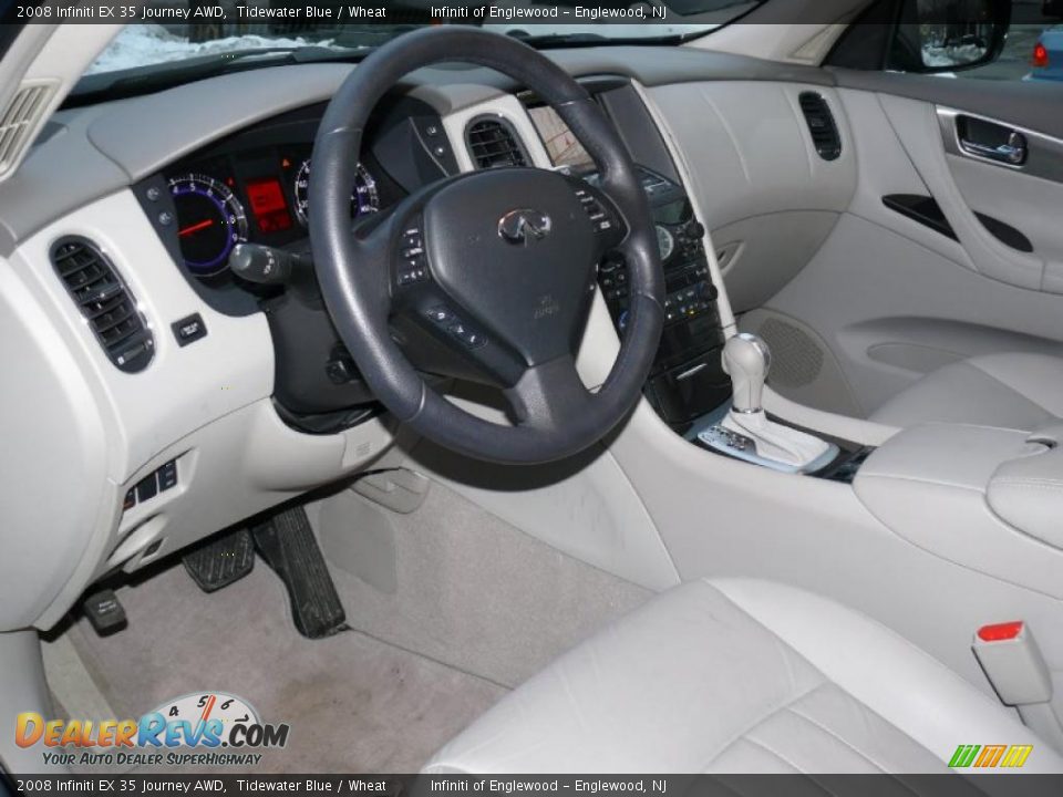 2008 Infiniti EX 35 Journey AWD Tidewater Blue / Wheat Photo #10