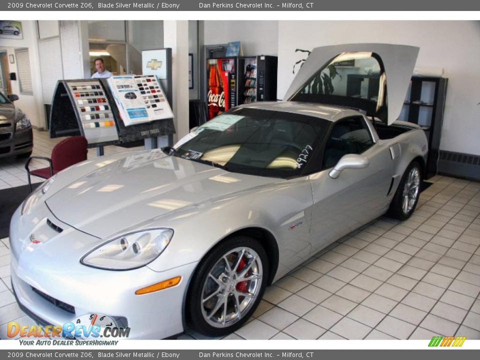 2009 Chevrolet Corvette Z06 Blade Silver Metallic / Ebony Photo #8