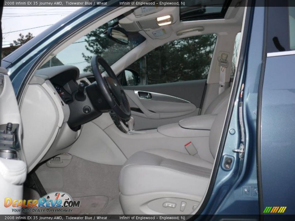 2008 Infiniti EX 35 Journey AWD Tidewater Blue / Wheat Photo #12