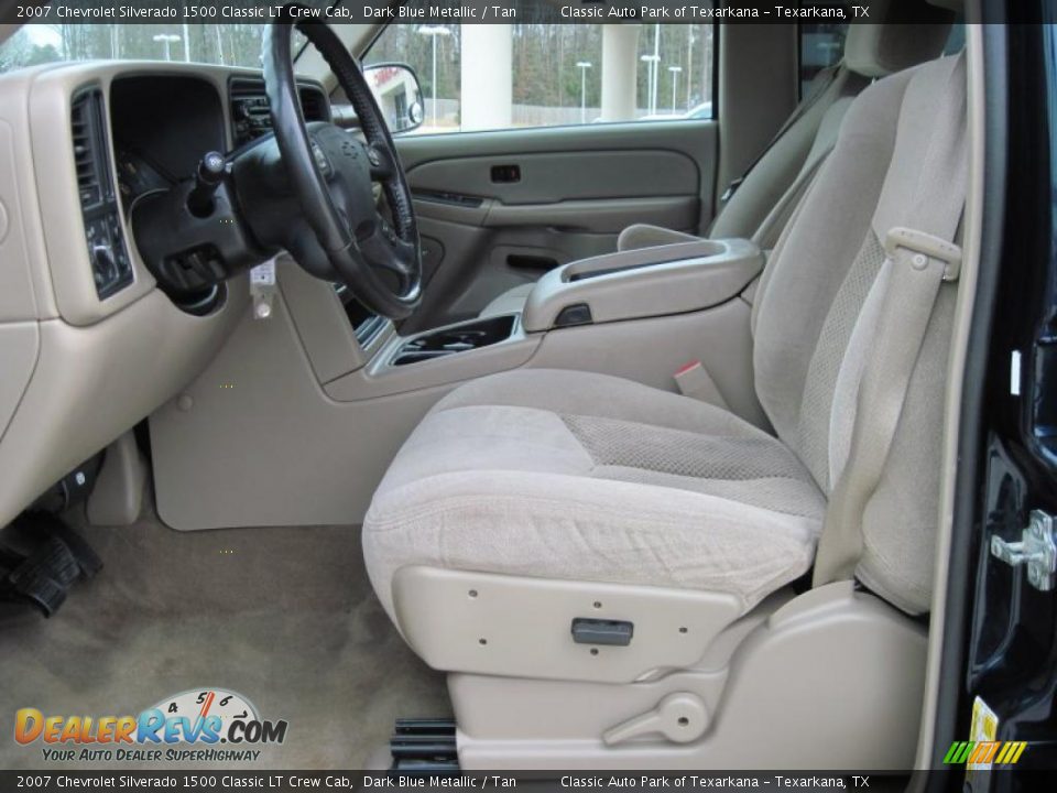 2007 Chevrolet Silverado 1500 Classic LT Crew Cab Dark Blue Metallic / Tan Photo #9
