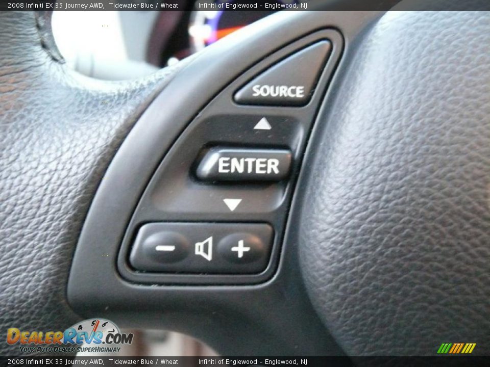2008 Infiniti EX 35 Journey AWD Tidewater Blue / Wheat Photo #15