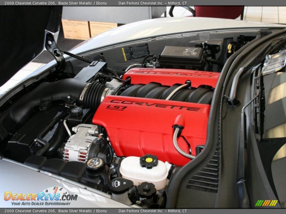 2009 Chevrolet Corvette Z06 Blade Silver Metallic / Ebony Photo #13