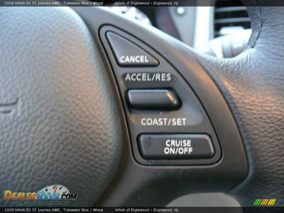 2008 Infiniti EX 35 Journey AWD Tidewater Blue / Wheat Photo #16