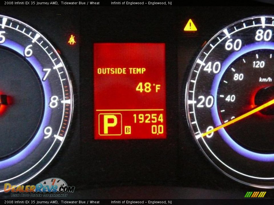 2008 Infiniti EX 35 Journey AWD Tidewater Blue / Wheat Photo #17