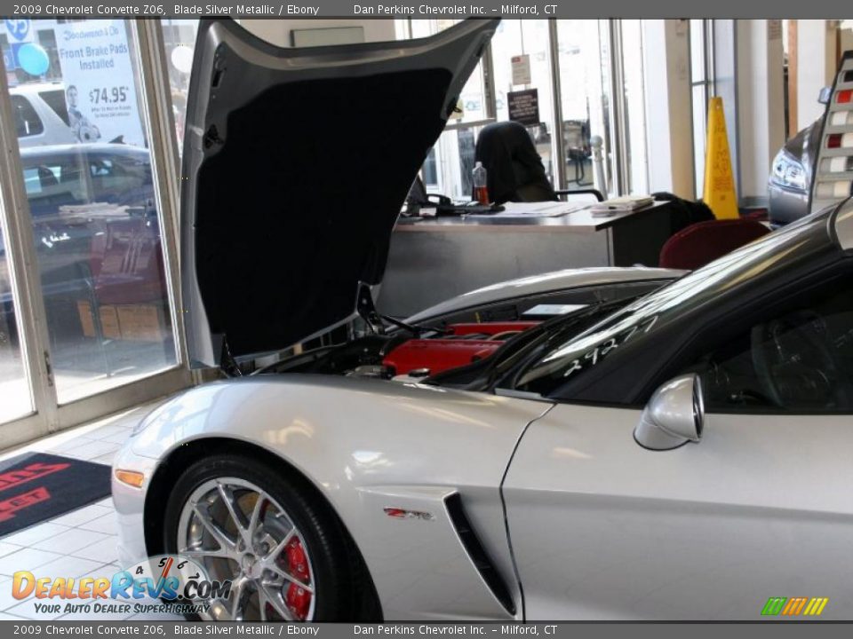 2009 Chevrolet Corvette Z06 Blade Silver Metallic / Ebony Photo #15