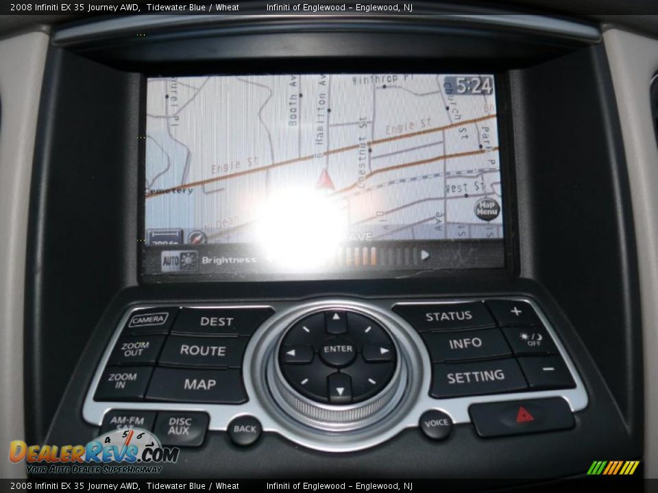 2008 Infiniti EX 35 Journey AWD Tidewater Blue / Wheat Photo #19