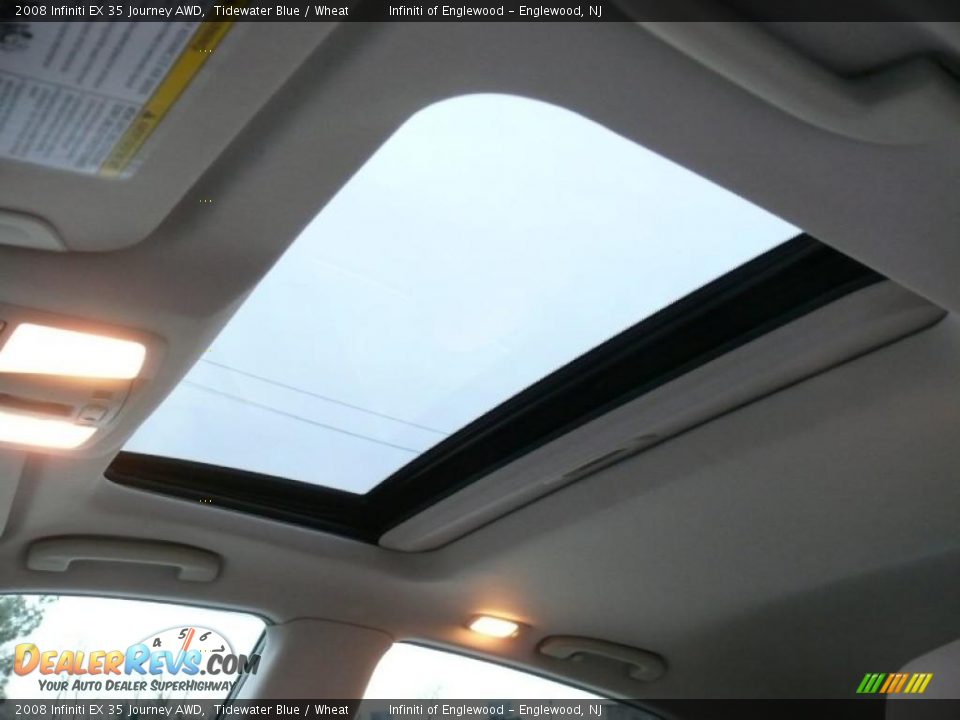 2008 Infiniti EX 35 Journey AWD Tidewater Blue / Wheat Photo #22