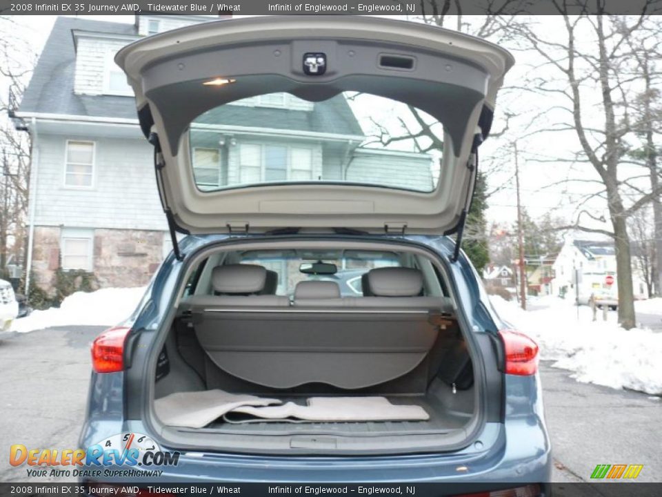 2008 Infiniti EX 35 Journey AWD Tidewater Blue / Wheat Photo #23