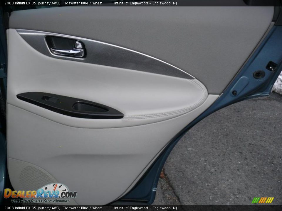2008 Infiniti EX 35 Journey AWD Tidewater Blue / Wheat Photo #24