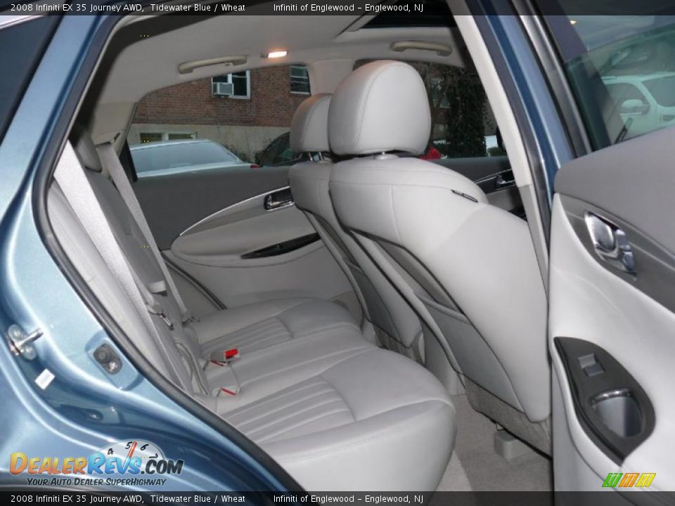 2008 Infiniti EX 35 Journey AWD Tidewater Blue / Wheat Photo #25