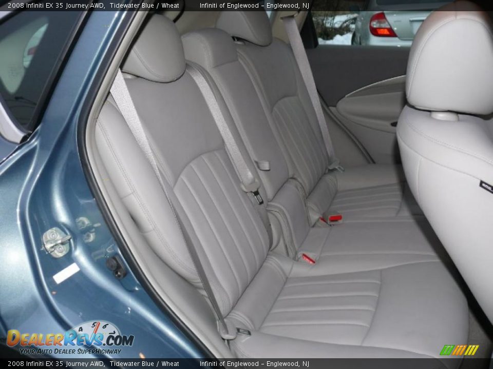 2008 Infiniti EX 35 Journey AWD Tidewater Blue / Wheat Photo #26