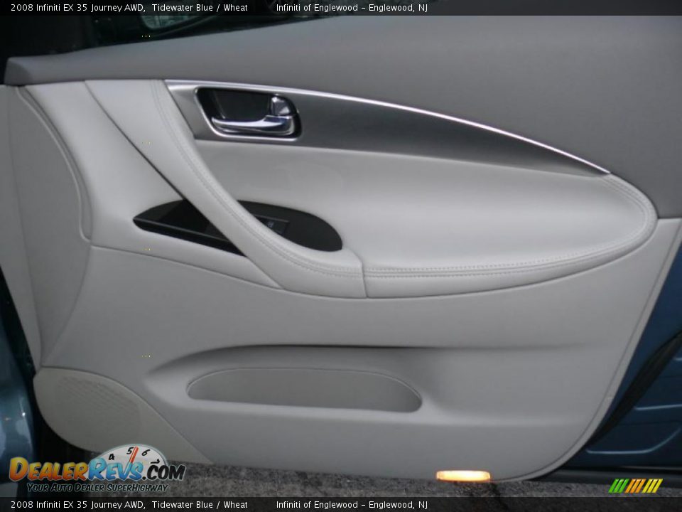 2008 Infiniti EX 35 Journey AWD Tidewater Blue / Wheat Photo #28