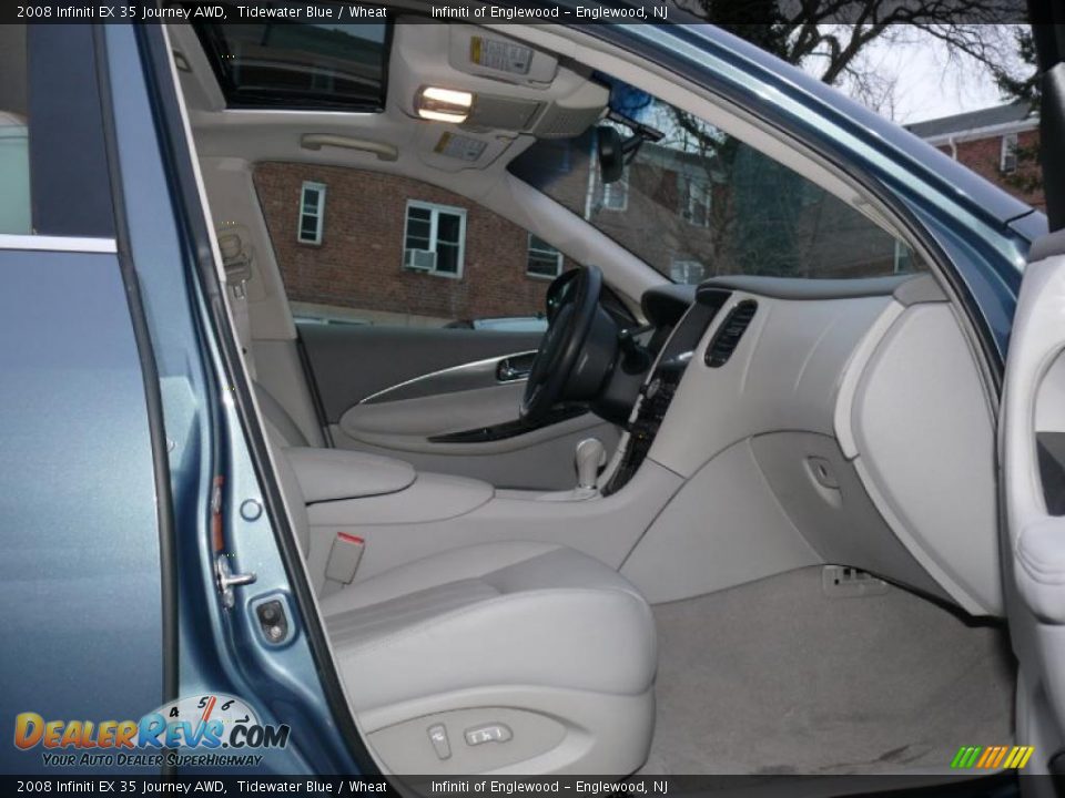 2008 Infiniti EX 35 Journey AWD Tidewater Blue / Wheat Photo #30