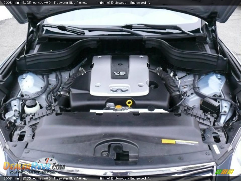 2008 Infiniti EX 35 Journey AWD Tidewater Blue / Wheat Photo #33