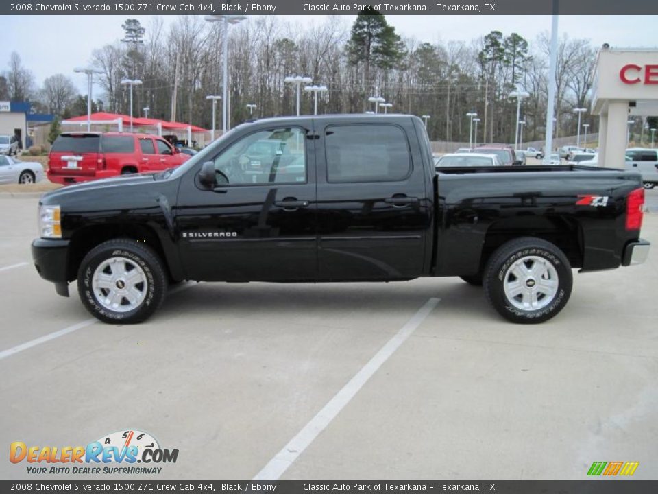 2008 Chevrolet Silverado 1500 Z71 Crew Cab 4x4 Black / Ebony Photo #3