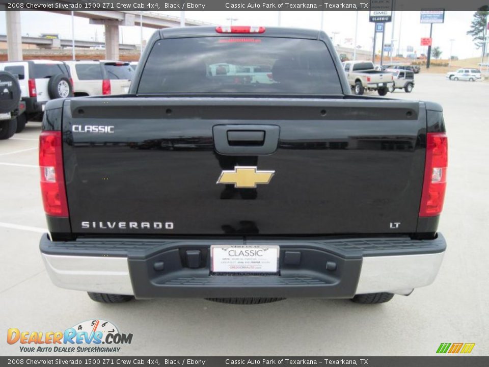 2008 Chevrolet Silverado 1500 Z71 Crew Cab 4x4 Black / Ebony Photo #6