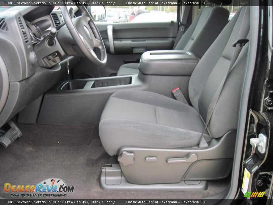 2008 Chevrolet Silverado 1500 Z71 Crew Cab 4x4 Black / Ebony Photo #9