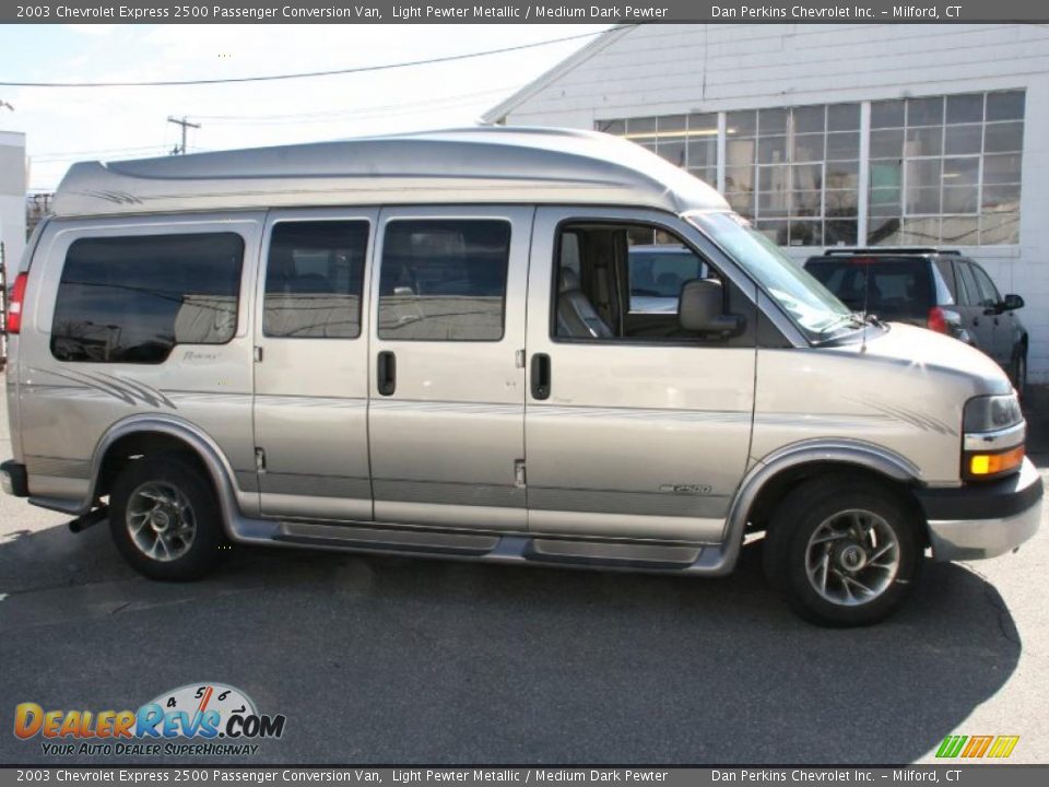2003 Chevrolet Express 2500 Passenger Conversion Van Light Pewter Metallic / Medium Dark Pewter Photo #4