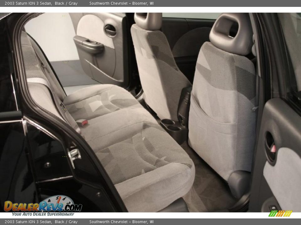 2003 Saturn ION 3 Sedan Black / Gray Photo #6
