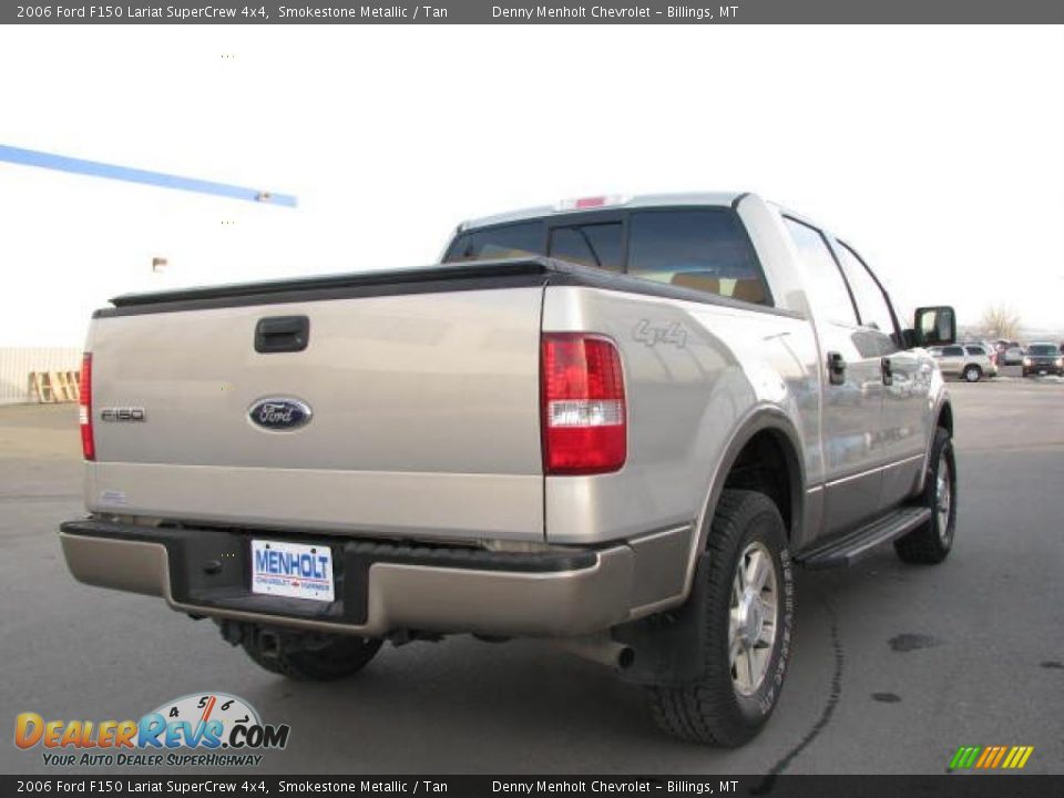 2006 Ford F150 Lariat SuperCrew 4x4 Smokestone Metallic / Tan Photo #6