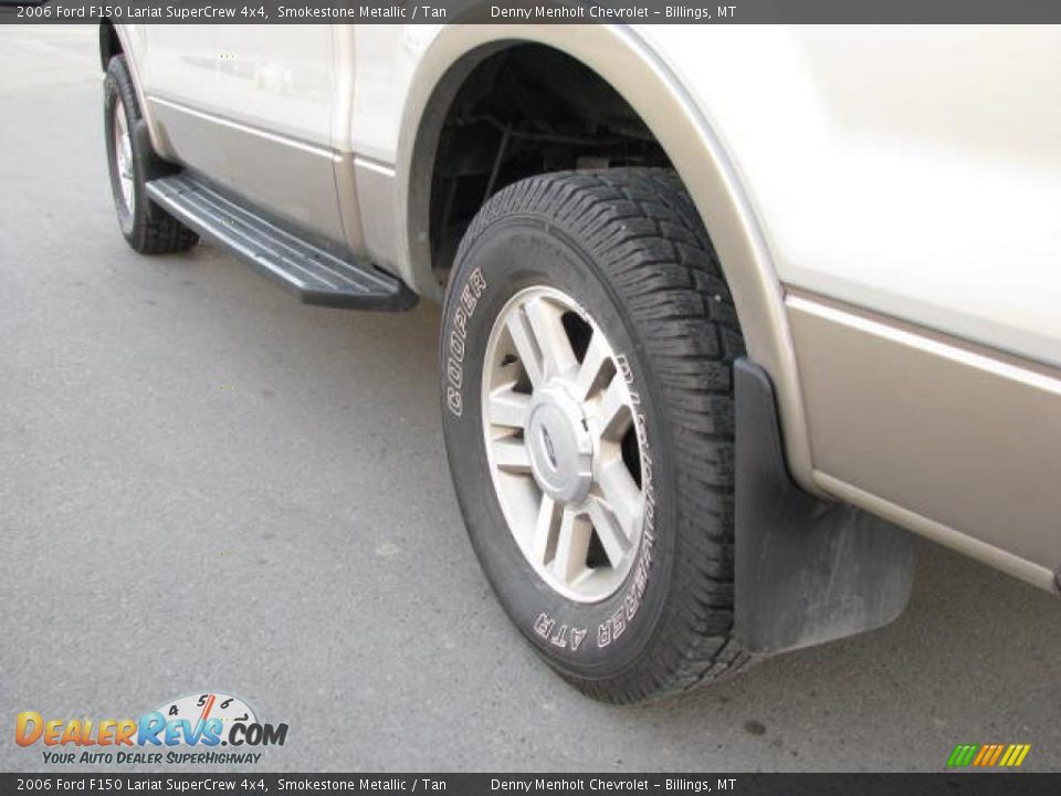 2006 Ford F150 Lariat SuperCrew 4x4 Smokestone Metallic / Tan Photo #8