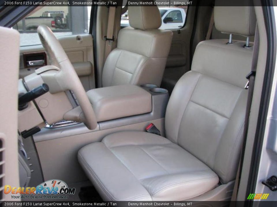 2006 Ford F150 Lariat SuperCrew 4x4 Smokestone Metallic / Tan Photo #12