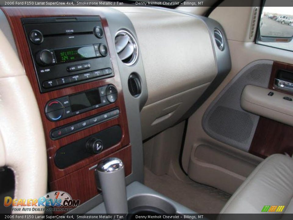 2006 Ford F150 Lariat SuperCrew 4x4 Smokestone Metallic / Tan Photo #14