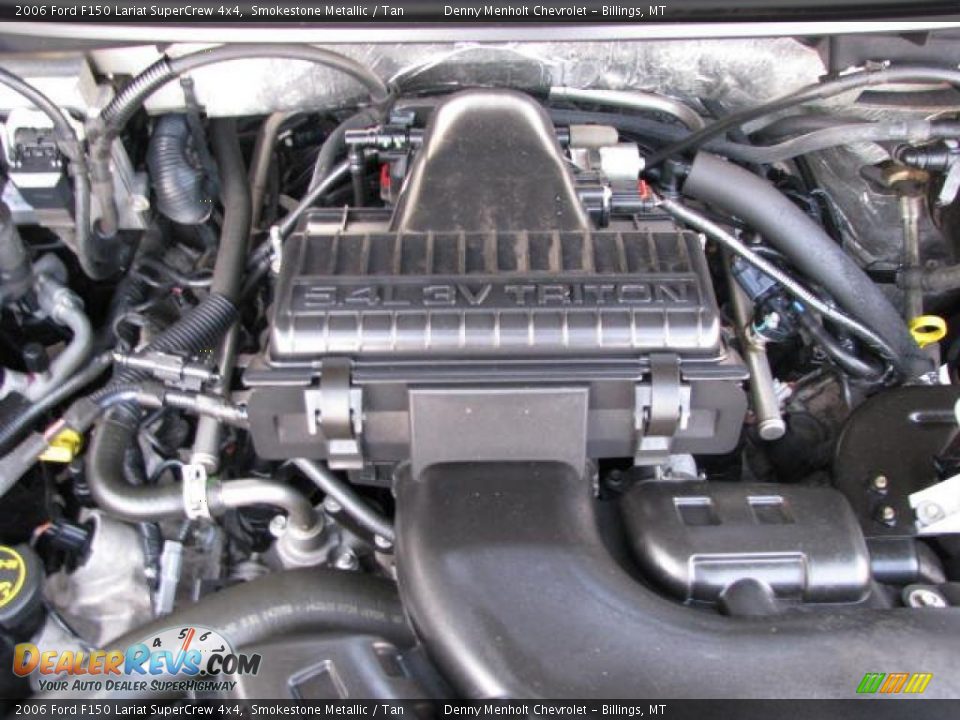 2006 Ford F150 Lariat SuperCrew 4x4 Smokestone Metallic / Tan Photo #16