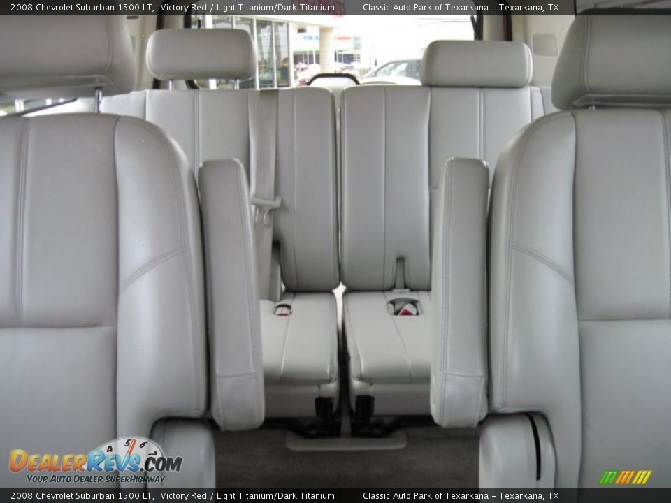 2008 Chevrolet Suburban 1500 LT Victory Red / Light Titanium/Dark Titanium Photo #8