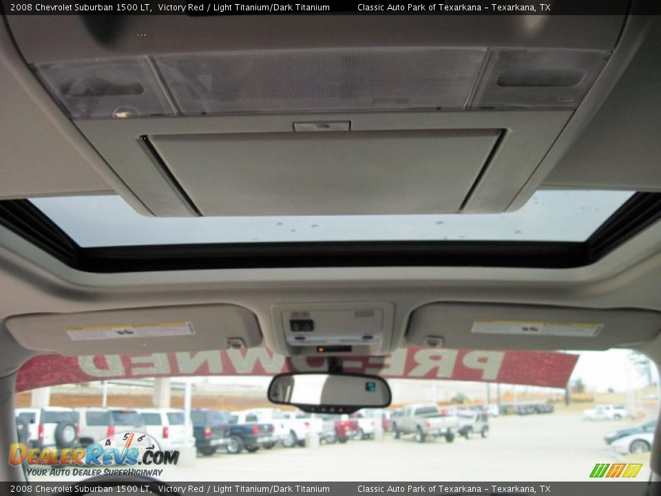 2008 Chevrolet Suburban 1500 LT Victory Red / Light Titanium/Dark Titanium Photo #12