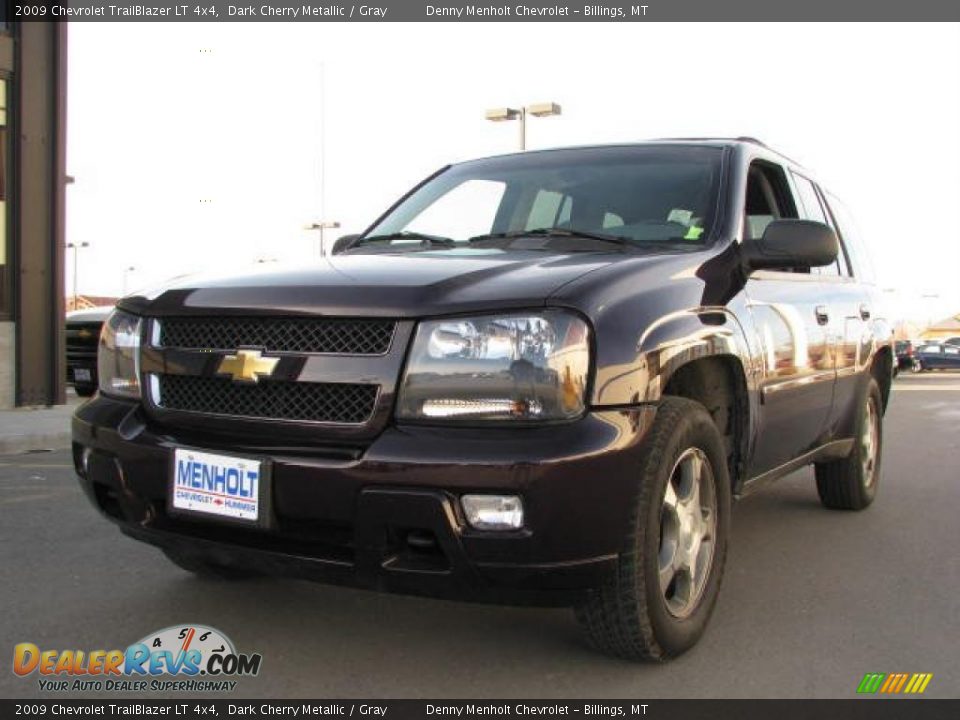 2009 Chevrolet TrailBlazer LT 4x4 Dark Cherry Metallic / Gray Photo #2
