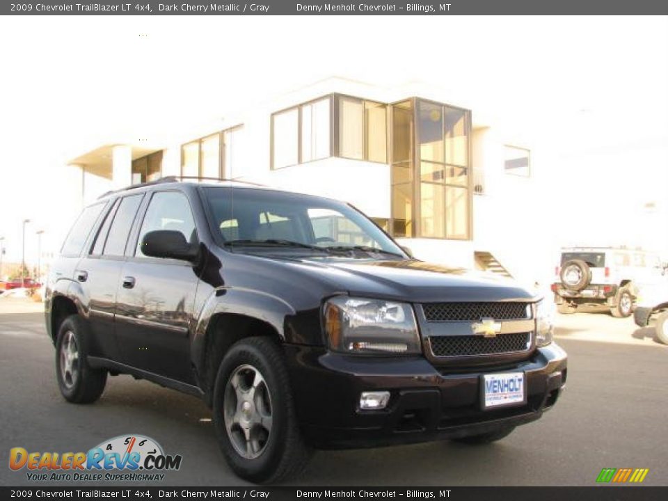 2009 Chevrolet TrailBlazer LT 4x4 Dark Cherry Metallic / Gray Photo #3