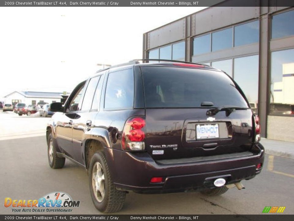 2009 Chevrolet TrailBlazer LT 4x4 Dark Cherry Metallic / Gray Photo #6