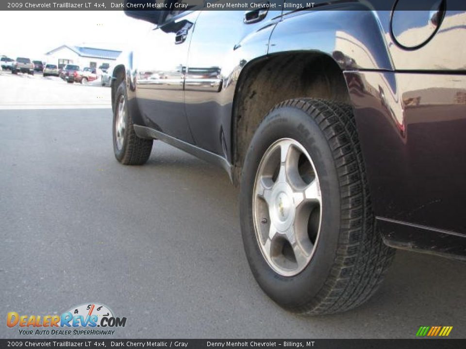 2009 Chevrolet TrailBlazer LT 4x4 Dark Cherry Metallic / Gray Photo #7